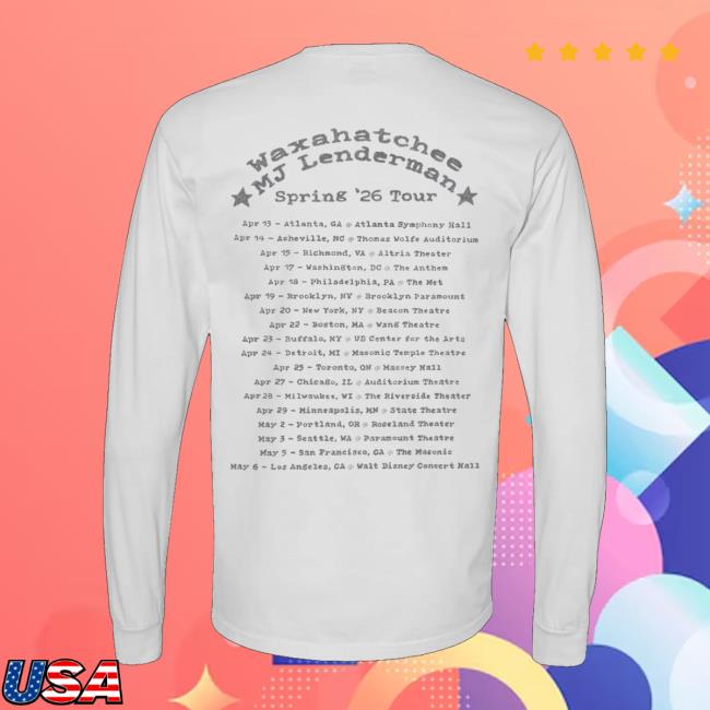Mj Lenderman Store Merch Shop Tour 2026 Ls T-Shirt 4 Mj Lenderman Store Merch Shop Tour 2026 Ls T-Shirt
