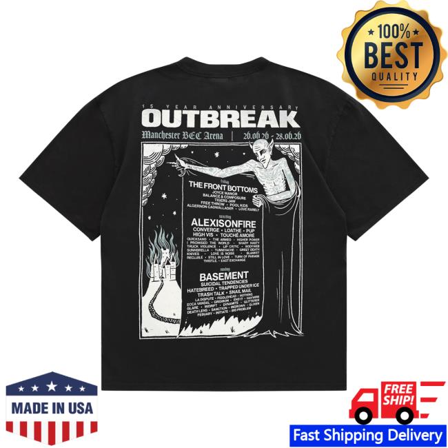 Outbreak Merch Store Outbreak Fest 26 Line-Up Tee Black