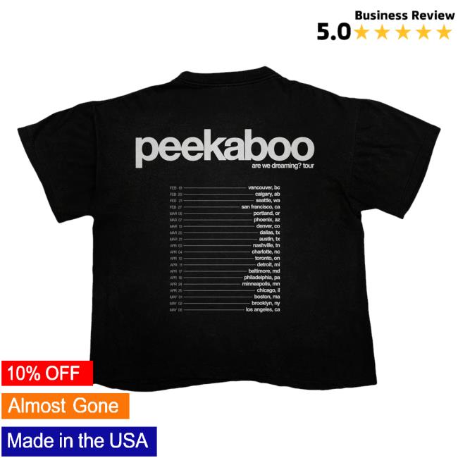 Peekashop Merch Shop Are We Dreaming Tour Tee (Black)