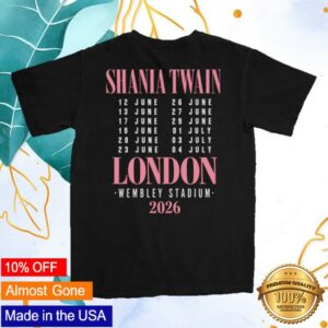 Shania Twain Uk Merch Shop Wembley Event Tee