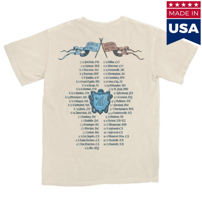 Sierra Ferrell Merch Shop Ivory Knight Tour Tee 3 Sierra Ferrell Merch Shop Ivory Knight Tour Tee