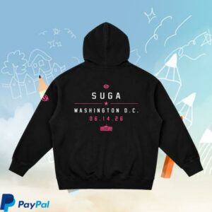 Suga Merch Shop 6.14.26 Black Hoodie