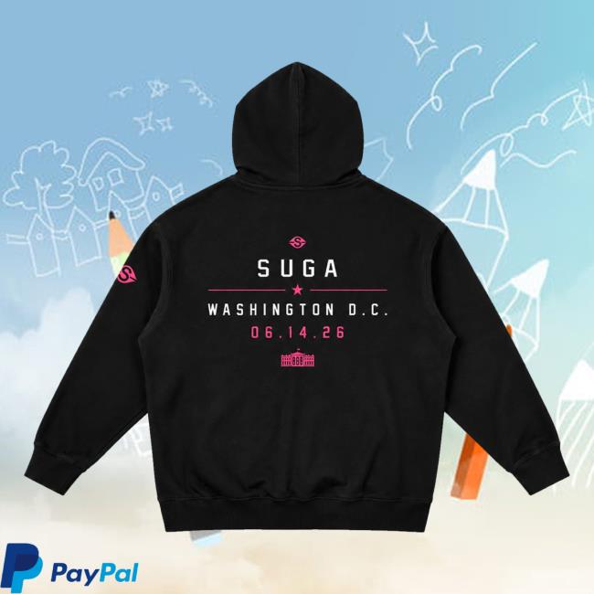 Suga Merch Shop 6.14.26 Black Hoodie