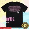 The Cure Merch Shop The Cure Festival Summer Black Pink T-Shirt