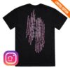 The Cure Merch Shop Vertical Festival Summer Black Pink T-Shirt
