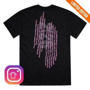 The Cure Merch Shop Vertical Festival Summer Black Pink T-Shirt