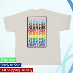 The Pwhl Merch Shop Adult New York Sirens Stadium Pride Repeat Urban T-Shirt