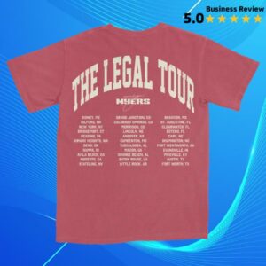 Ty Myers Merch Store Red 'Let Em Talk' Legal Tour Tee