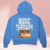 Visionnaire Merch Shop Hoodie Music Therapy Bleu