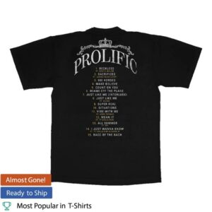 Warner Music Merch Shop Nipsey Hussle Prolific Album Tee Black