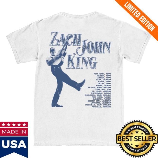 Zach John King Merch Shop Photo Tour Tee 3 Zach John King Merch Shop Photo Tour Tee