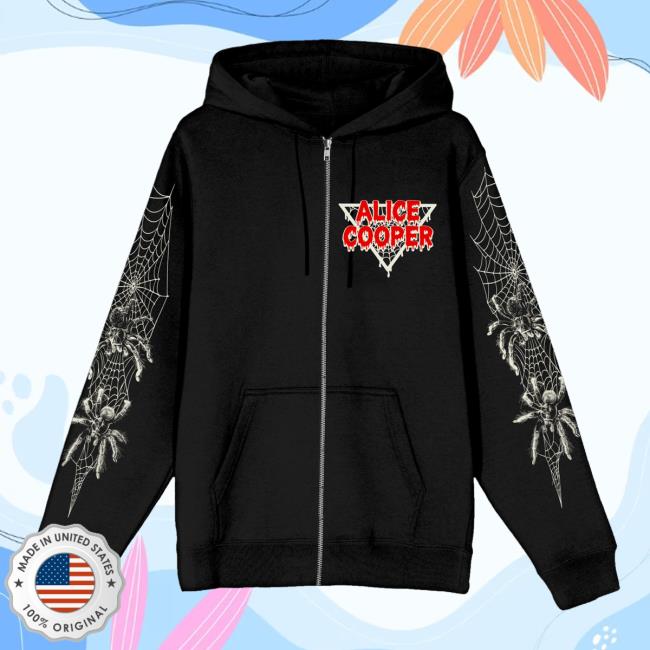 Alice Cooper Merch Shop Spider Zip Hoodie
