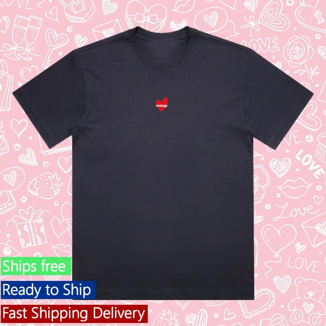 Average Merch Shop Average Love T-Shirt Navy