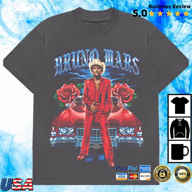 Bruno Mars Merch Shop Paris The Romantic Limited Edition Tour Tee 5 Bruno Mars Merch Shop Paris The Romantic Limited Edition Tour Tee