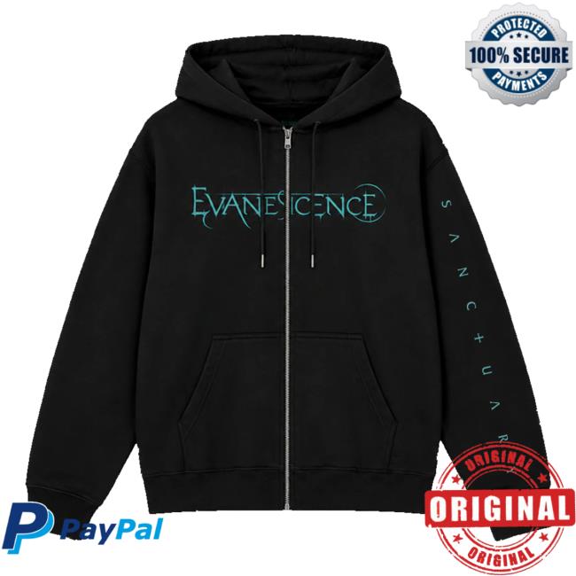 Evanescence Merch Store Shop Sanctuary Cover Zip Hoodie