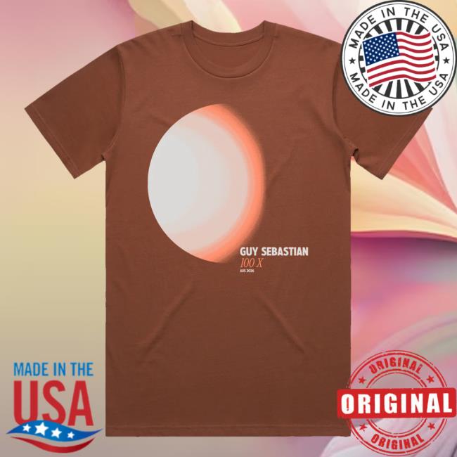 Guy Sebastian Merch Store 100X Orb Tour Tan Tee 5 Guy Sebastian Merch Store 100X Orb Tour Tan Tee