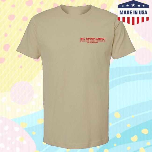 Mac Saturn Merch Shop Mac Saturn Garage T-Shirt