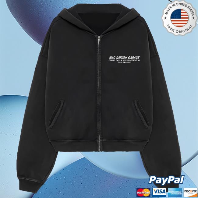 Mac Saturn Merch Shop Mac Saturn Garage Zip Up Hoodie