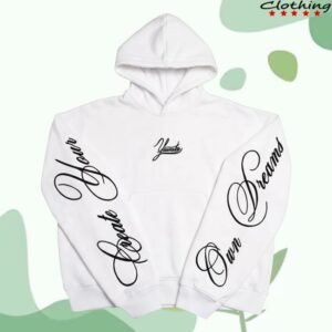 999Yessirskiii Merch Store Create Your Own Dreams White Hoodie