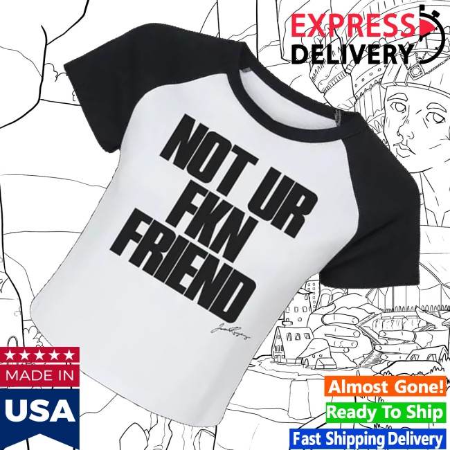 A Little Vengeance Store Merch Not Ur Fkn Friend Crop Baby Raglan Tee White Black 3 A Little Vengeance Store Merch Not Ur Fkn Friend Crop Baby Raglan Tee White Black