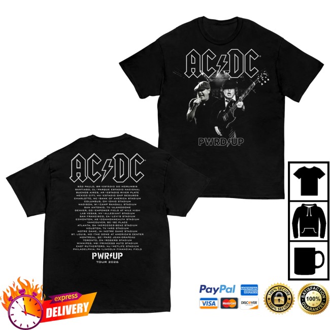 Ac Dc Merch Store Angus And Brian Pwr Up World Tour T-Shirt 5 Ac Dc Merch Store Angus And Brian Pwr Up World Tour T-Shirt
