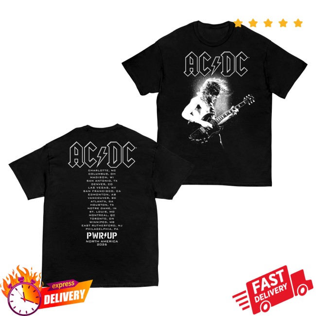 Ac Dc Merch Store Angus Electric Pwr Up Tour T-Shirt 4 Ac Dc Merch Store Angus Electric Pwr Up Tour T-Shirt