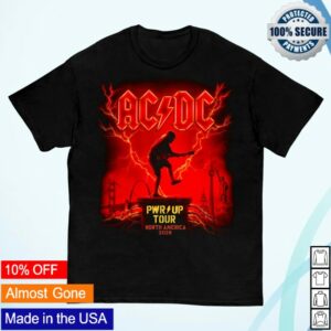 Ac Dc Merch Store Angus North America Pwr Up Tour T-Shirt