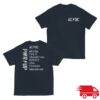 Ac Dc Merch Store Navy Logo Pwr Up Tour T-Shirt
