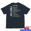 Ac Dc Merch Store Navy Logo Pwr Up Tour T-Shirt