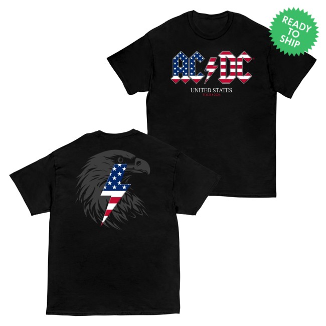 Ac Dc Merch Store Usa Pwr Up Tour T-Shirt 5 Ac Dc Merch Store Usa Pwr Up Tour T-Shirt