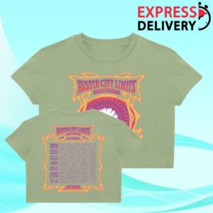 Acl Music Festival Merch Store Shop Daisy Lineup Crop Tee