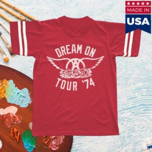 Aerosmith Merch Store Shop Dream On Tour 74 Retro T-Shirt