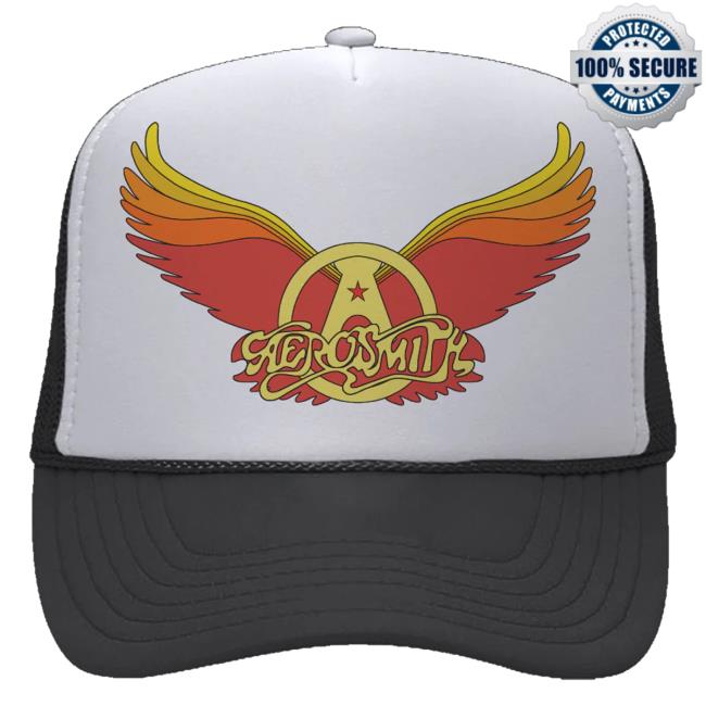 Aerosmith Merch Store Shop Wings Logo Trucker Hat 2 Aerosmith Merch Store Shop Wings Logo Trucker Hat