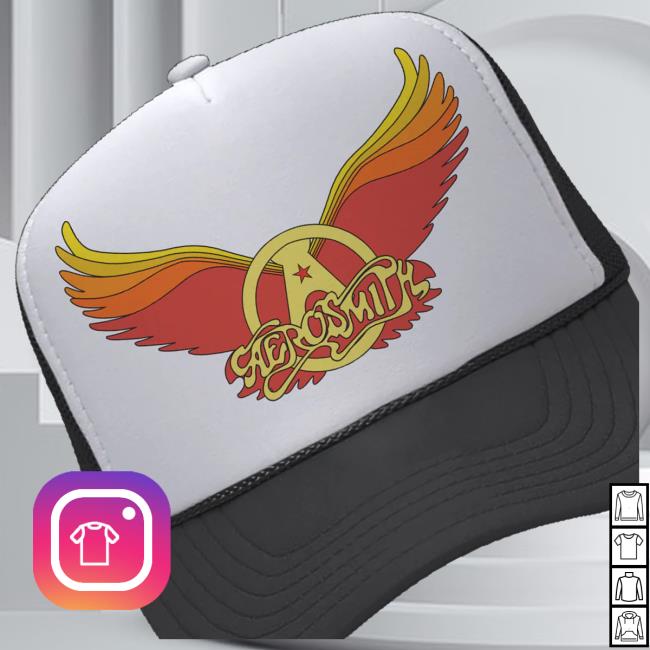 Aerosmith Merch Store Shop Wings Logo Trucker Hat 3 Aerosmith Merch Store Shop Wings Logo Trucker Hat