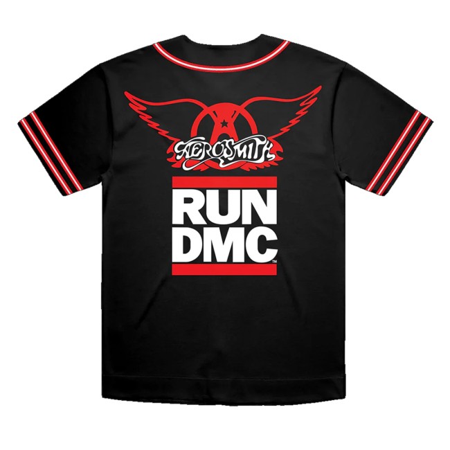 Aerosmith Store Merch Aerosmith X Run Dmc Walk This Way Baseball Jersey