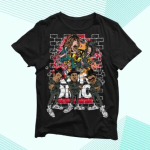Aerosmith Store Merch Aerosmith X Run Dmc Walk This Way Illustrated Shirt