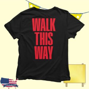 Aerosmith Store Merch Aerosmith X Run Dmc Walk This Way Logo Shirt