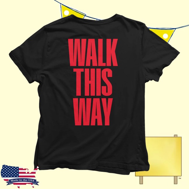 Aerosmith Store Merch Aerosmith X Run Dmc Walk This Way Logo Shirt