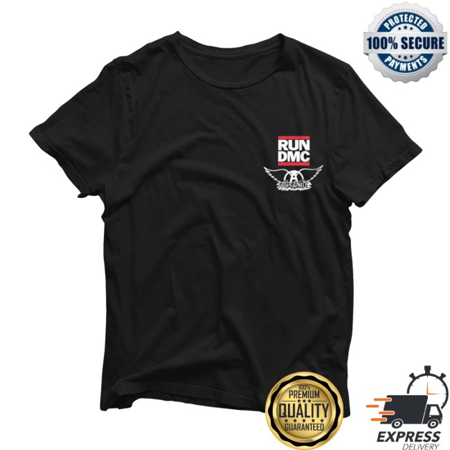 Aerosmith Store Merch Aerosmith X Run Dmc Walk This Way Logo Shirt