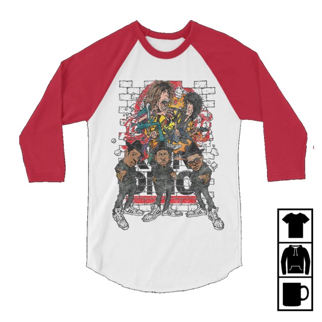 Aerosmith Store Merch Aerosmith X Run Dmc Walk This Way Raglan