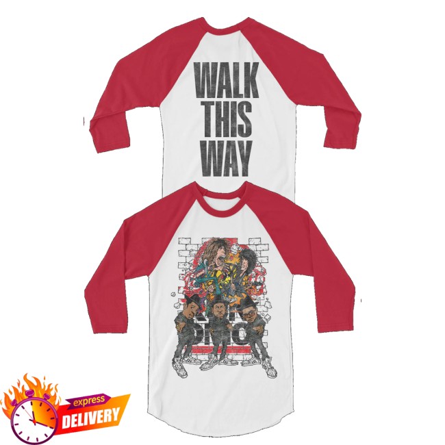 Aerosmith Store Merch Aerosmith X Run Dmc Walk This Way Raglan