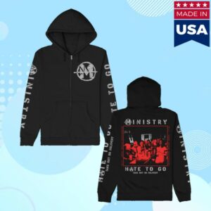 Al Jourgensen Merch Store Hate To Go Zip Up Hoodie Black