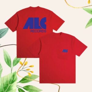 Alc Records Merch Store Nouveau Logo Shirt Red