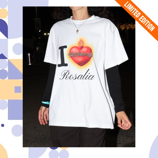 Alex Jr Wearing I Love Rosalia Shirt