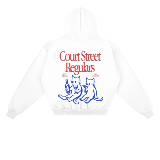 Alton Merch Store Court Street Regulars White Hoodie 4 Alton Merch Store Court Street Regulars White Hoodie