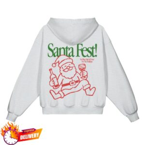 Alton Merch Store Santa Fest Gray Hoodie