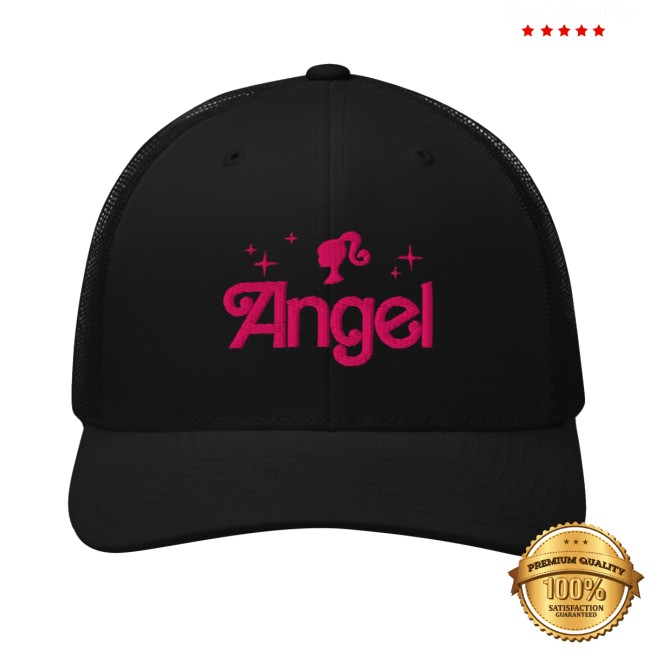 Angel Reese Merch Store Angel X Barbie Black Hat 2 Angel Reese Merch Store Angel X Barbie Black Hat
