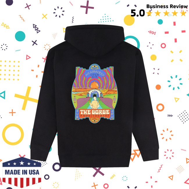 Anjunabeats Merch Shop Anjunadeep Open Air (The Gorge) X Andrew Mcgranahan Hoodie Black