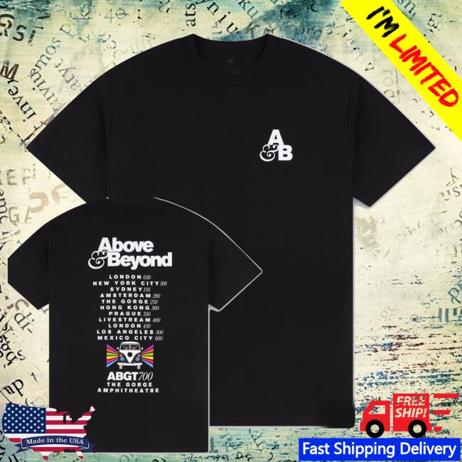 Anjunabeats Store Merch Shop Abgt700 'Road To 700' Tee
