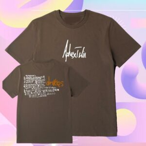 Aphex Twin Merch Store Drukqs Handwritten Tracklist T-Shirt